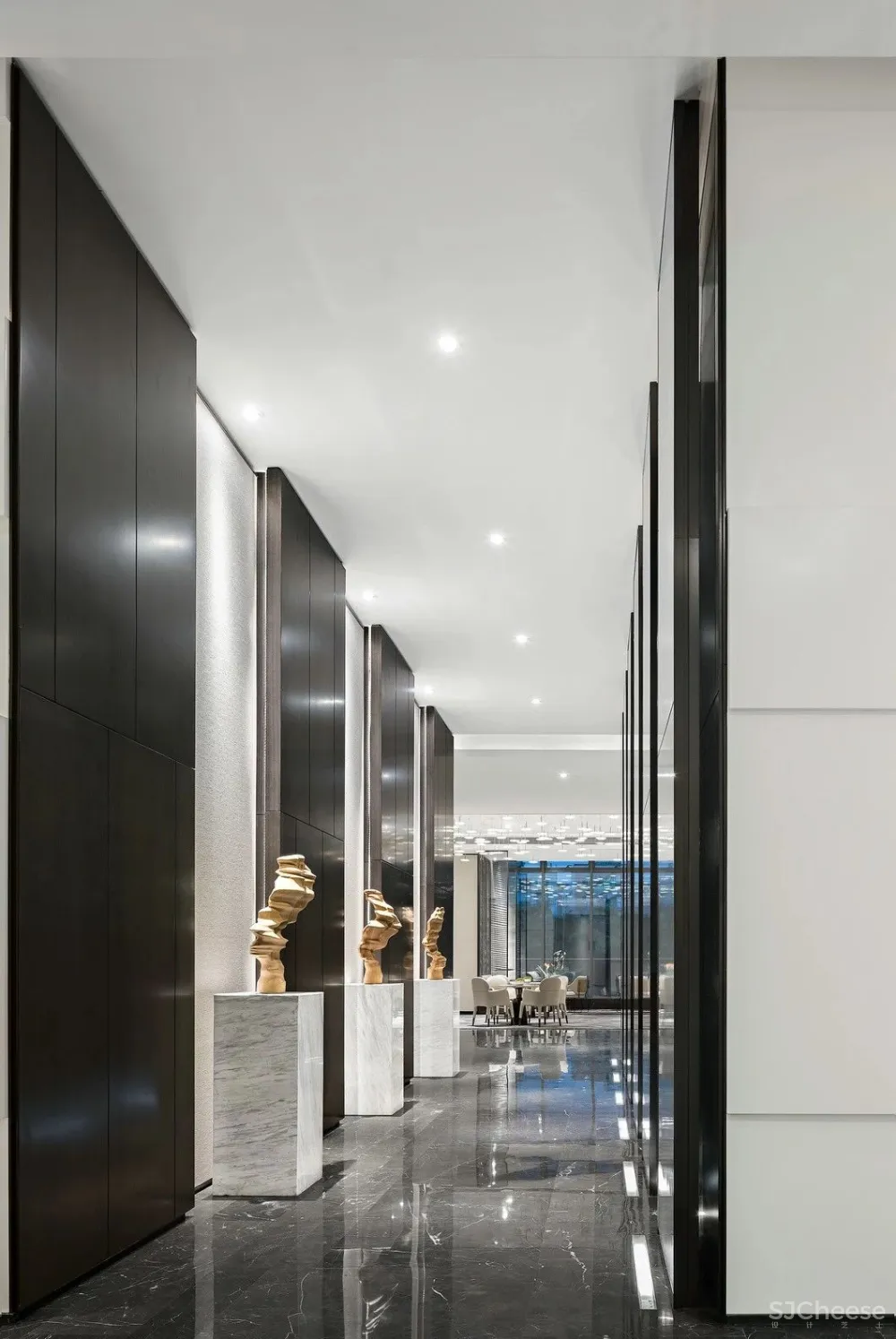 最美高级灰售楼处设计丨别具一格的水墨禅境