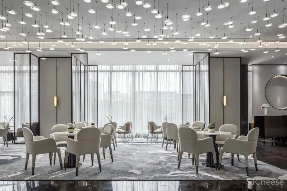 最美高级灰售楼处设计丨别具一格的水墨禅境