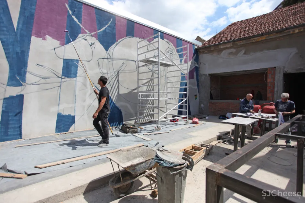 塞尔维亚Princip工业风露天酒吧 餐厅 Arhitektura Budjevac