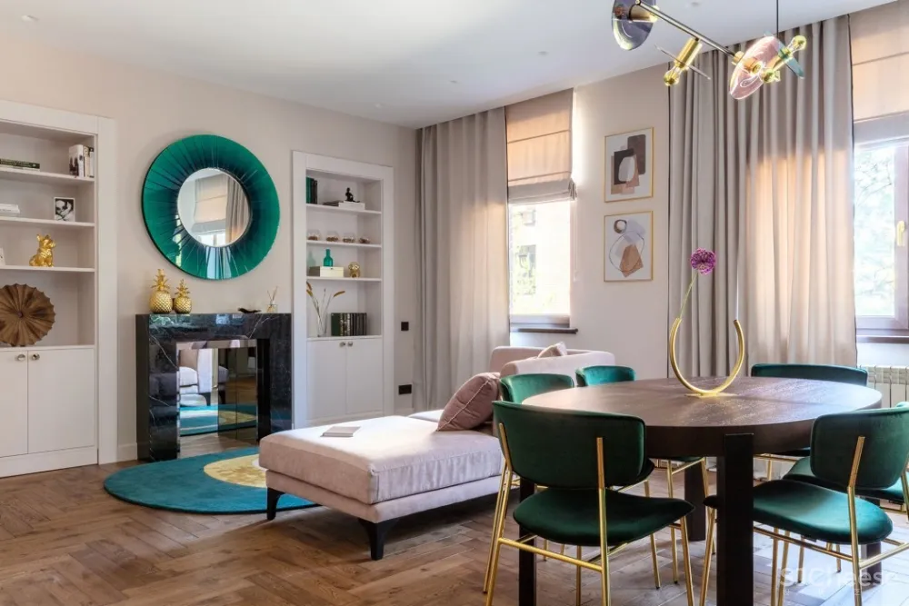 阿拉木图105m²轻奢怀旧风公寓 Danara Akhmetova