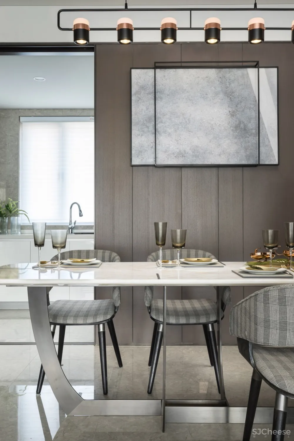 254㎡高级灰顶级样板间设计丨演绎绅士生活格调