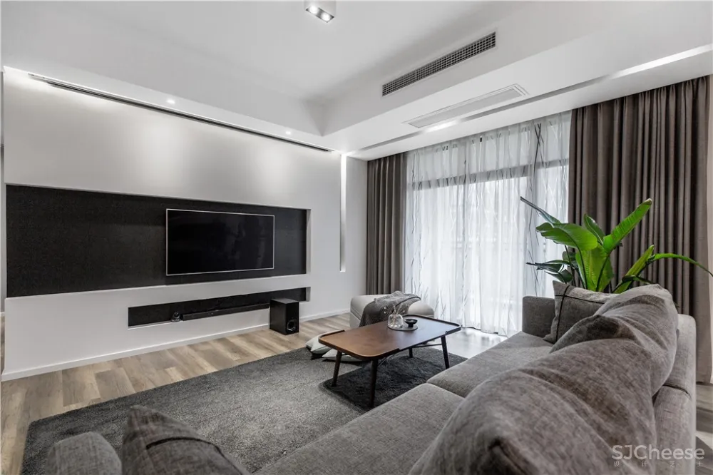 《漫画家日记》160㎡简约黑白灰 欢乐佳园装饰