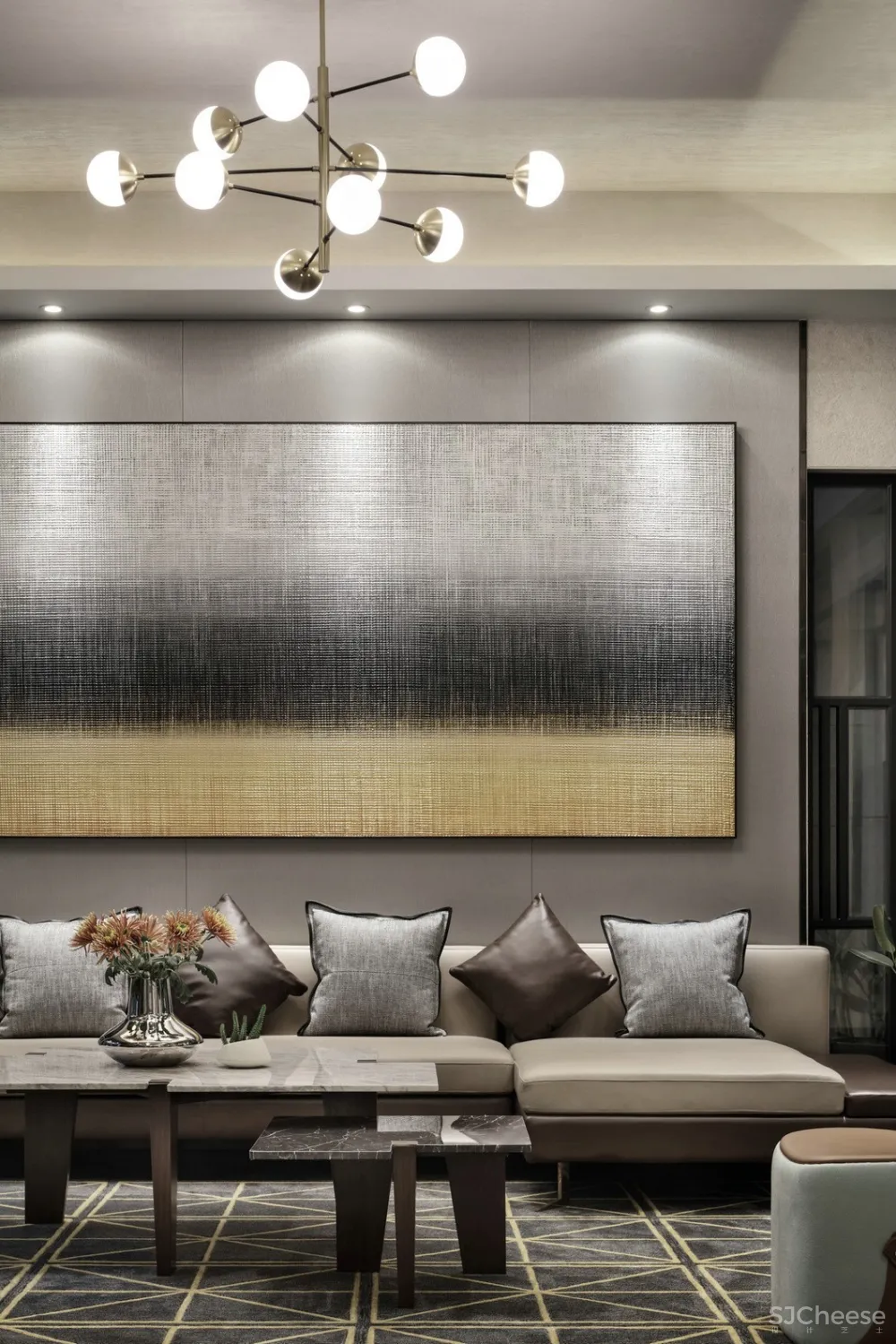 1380㎡ 魅力大宅,这才是都市新贵范! 梓晴空间设计