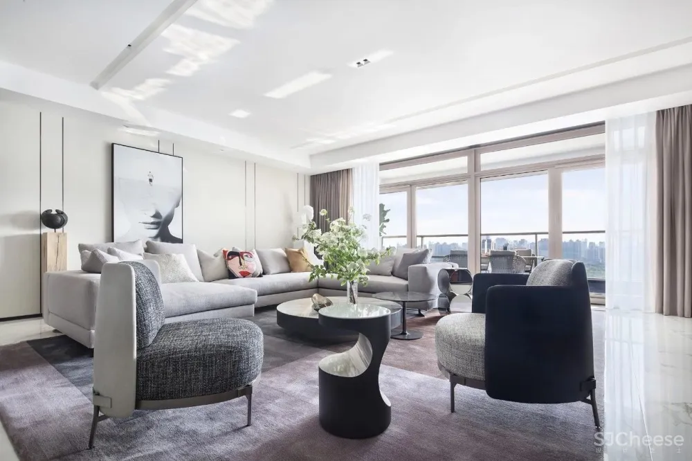 新作 | 430m² 上海汤臣一品大平层,黄浦江畔的无敌江景奢宅