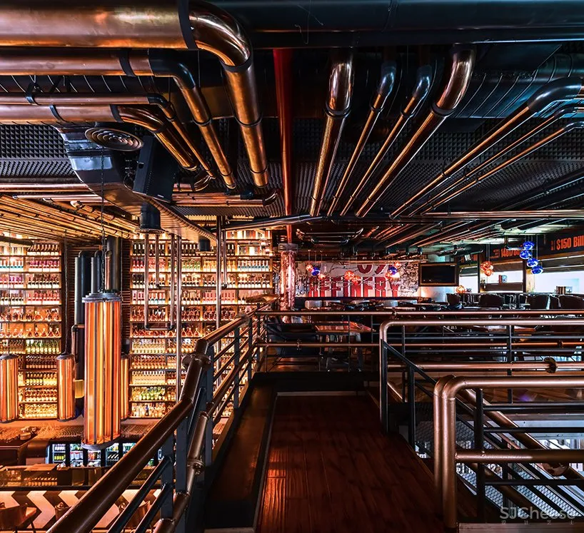 灵感来自炼油厂，refinery 091音乐酒吧 Nexus Design