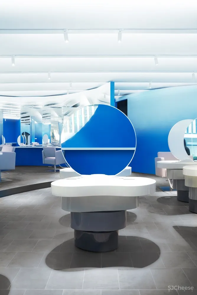 最新 | 123 architects:北京 蓝色迷雾美发沙龙