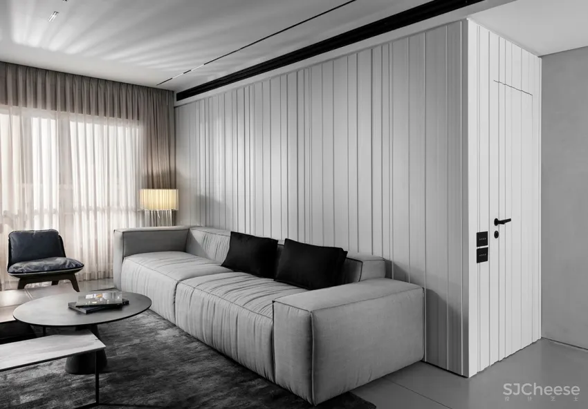 黑白都会风!耶路撒冷76m²极简风公寓 Erez Hyatt