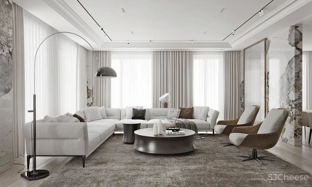 TOL'KO interiors 新作 | 高级灰+大理石