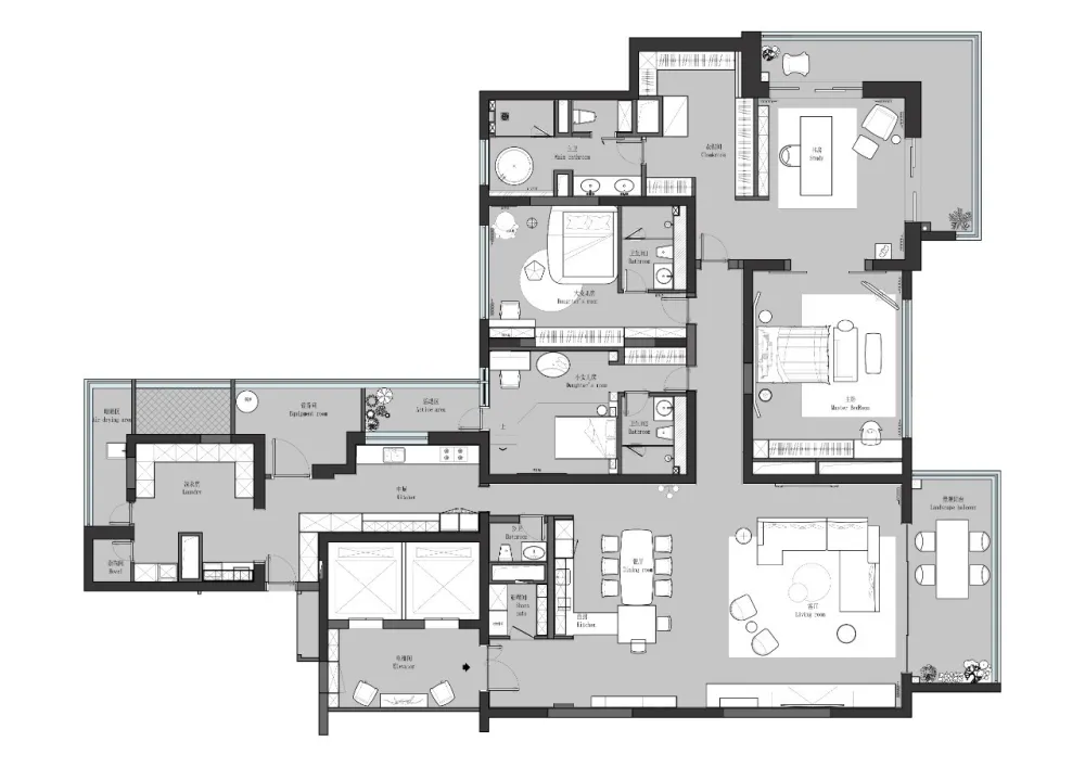 新作 | 430m² 上海汤臣一品大平层,黄浦江畔的无敌江景奢宅