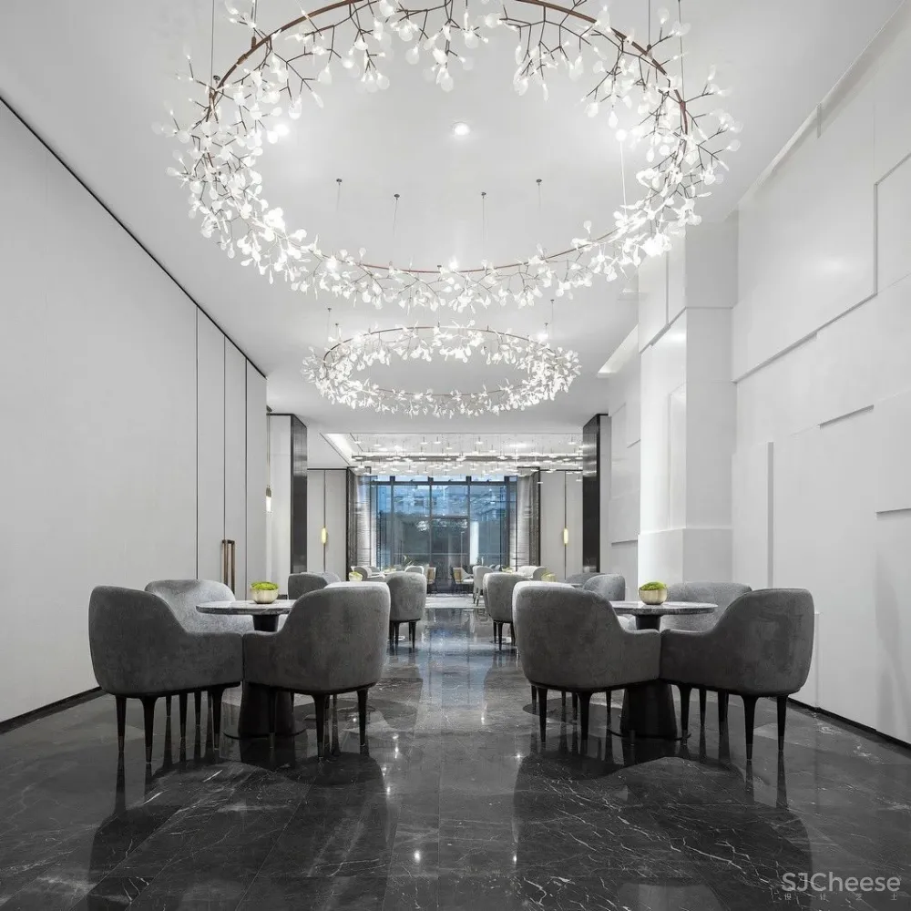 最美高级灰售楼处设计丨别具一格的水墨禅境