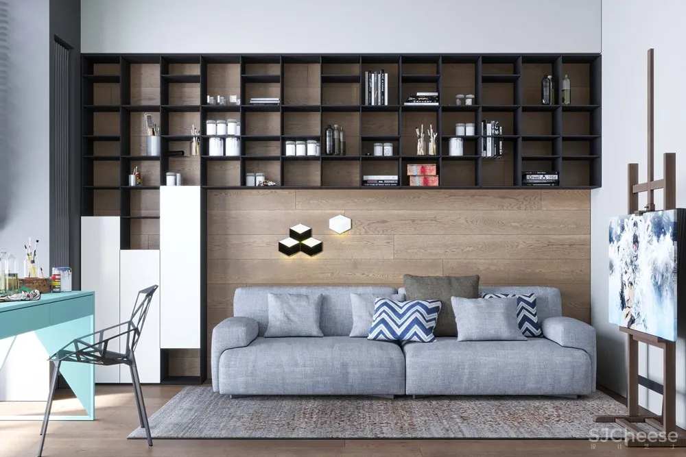 莫斯科117m²年轻女孩的现代风公寓 Geometrium