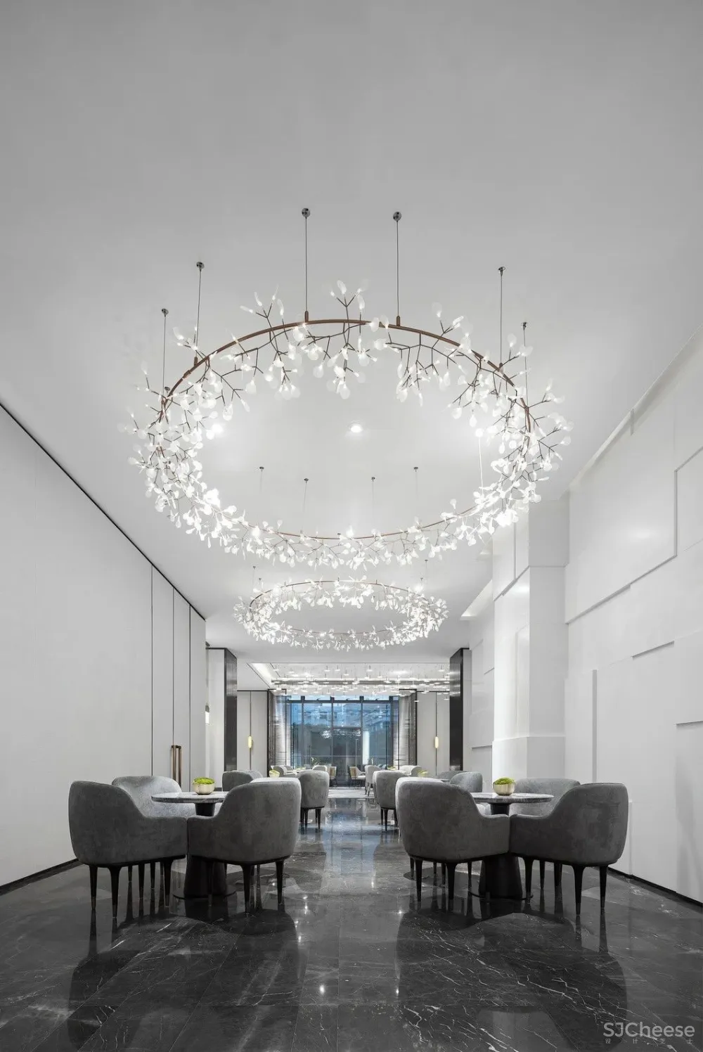 最美高级灰售楼处设计丨别具一格的水墨禅境