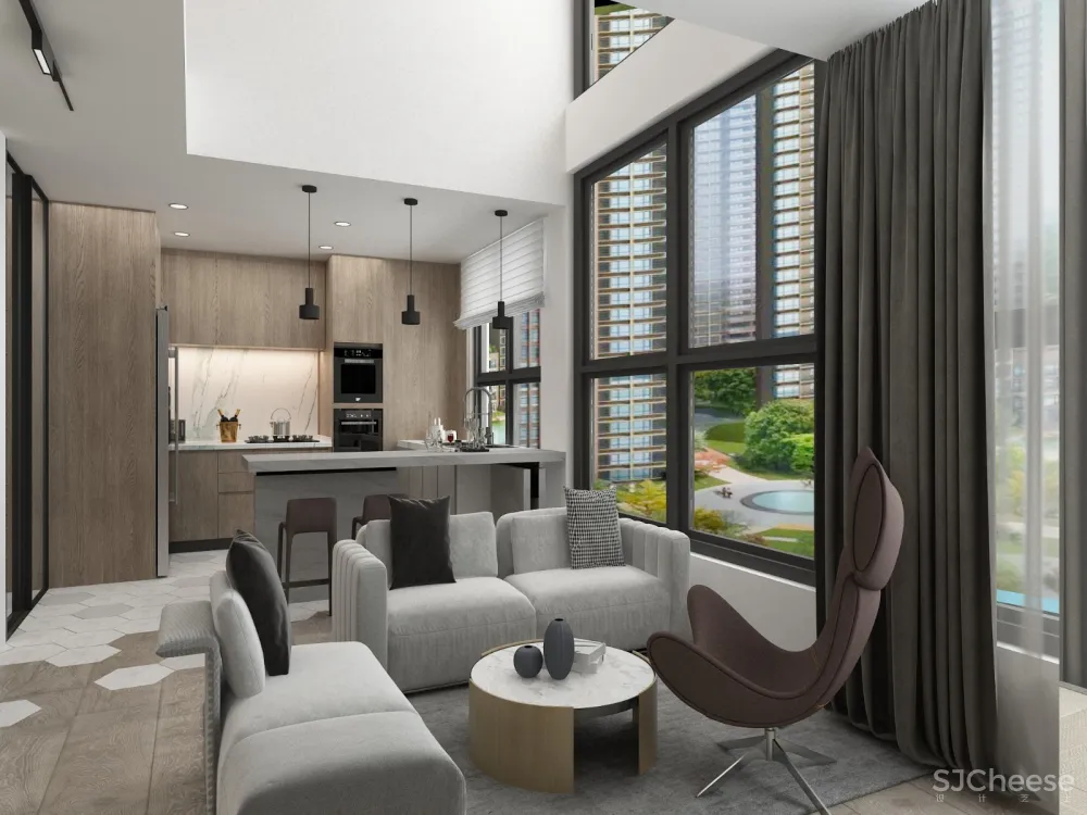 厦门春江郦城LOFT.小空间也有大尺度