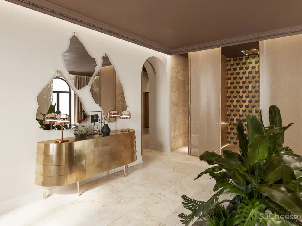 华丽优雅！被金色包裹的spa养生馆 Alena Bulataya