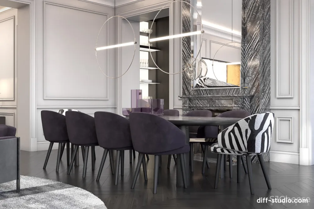 巴黎高级灰质感私宅 Diff.Studio