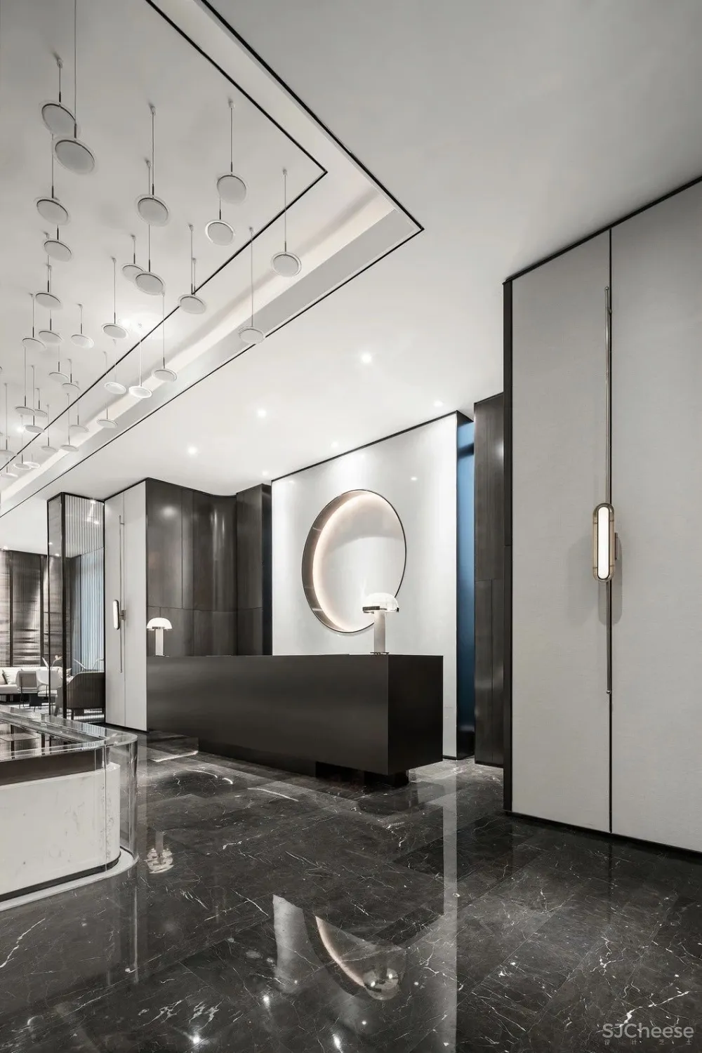 最美高级灰售楼处设计丨别具一格的水墨禅境