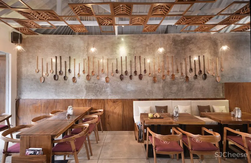 巴厘岛热带风“勺子”主题餐厅 studio asri