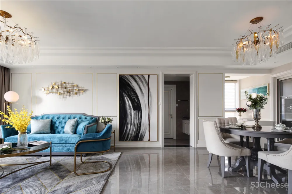 善水湾轻奢风实景 南舍空间设计