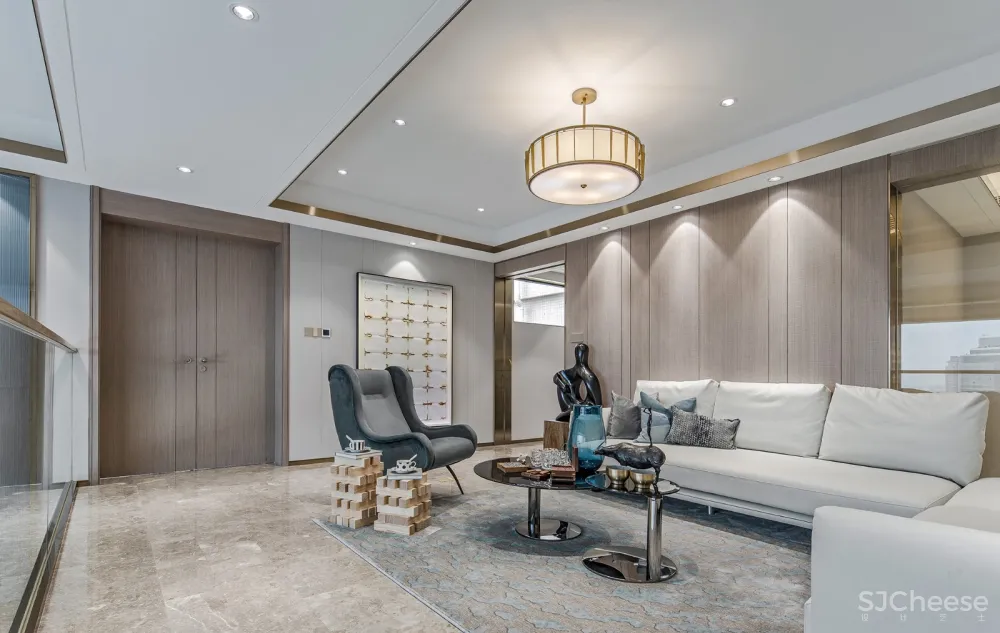 达文设计丨广州粤海拾桂府顶层复式:在生活中