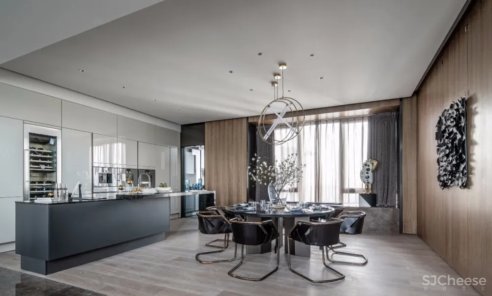 新作 | 775m² 深圳半岛城邦 270° 云海天幕超级顶复,无敌空中泳池