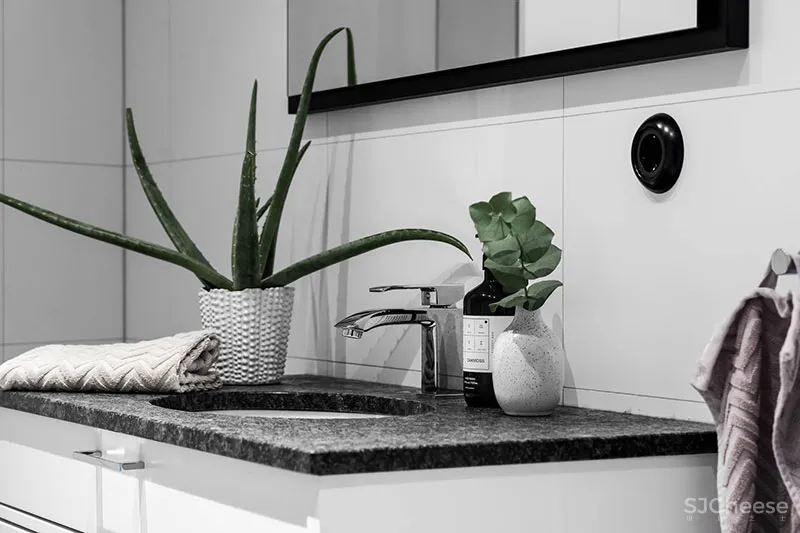 蓝色沙发和螺旋楼梯：斯德哥尔摩61㎡双层公寓