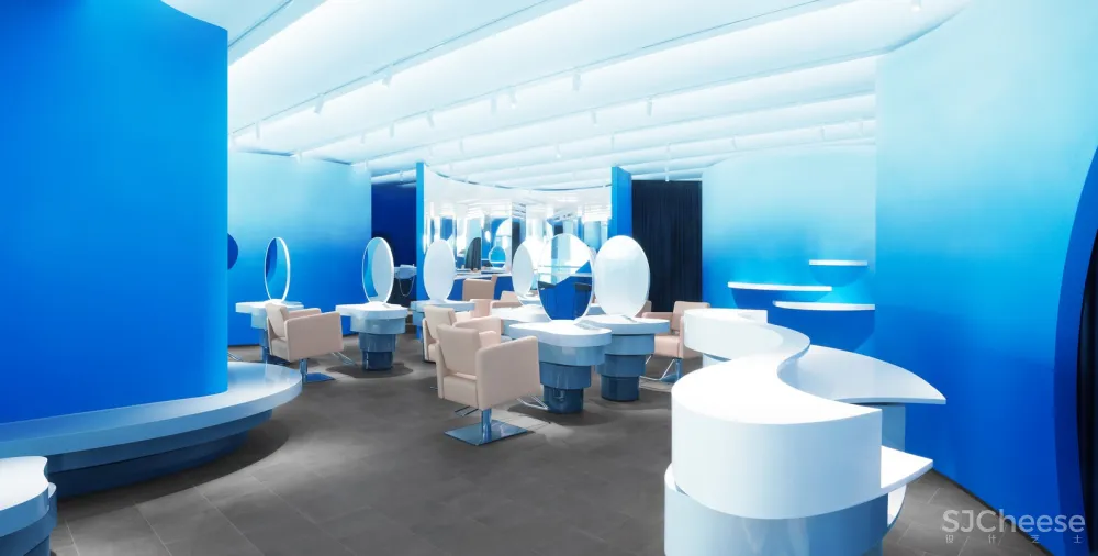 最新 | 123 architects:北京 蓝色迷雾美发沙龙