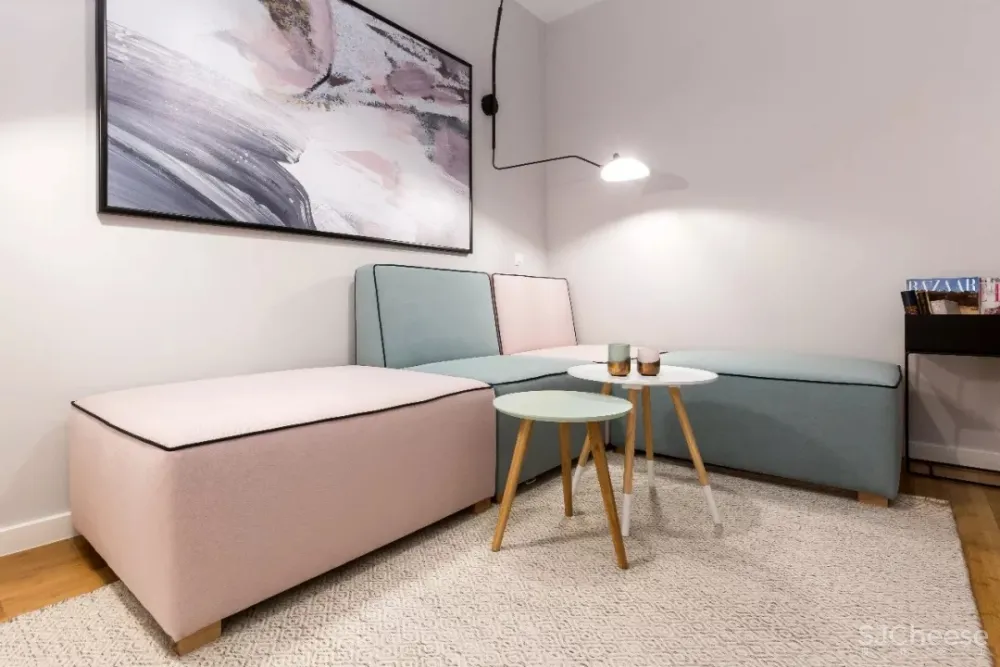 Jooca | 罗马尼亚一间70㎡粉色时尚loft公寓