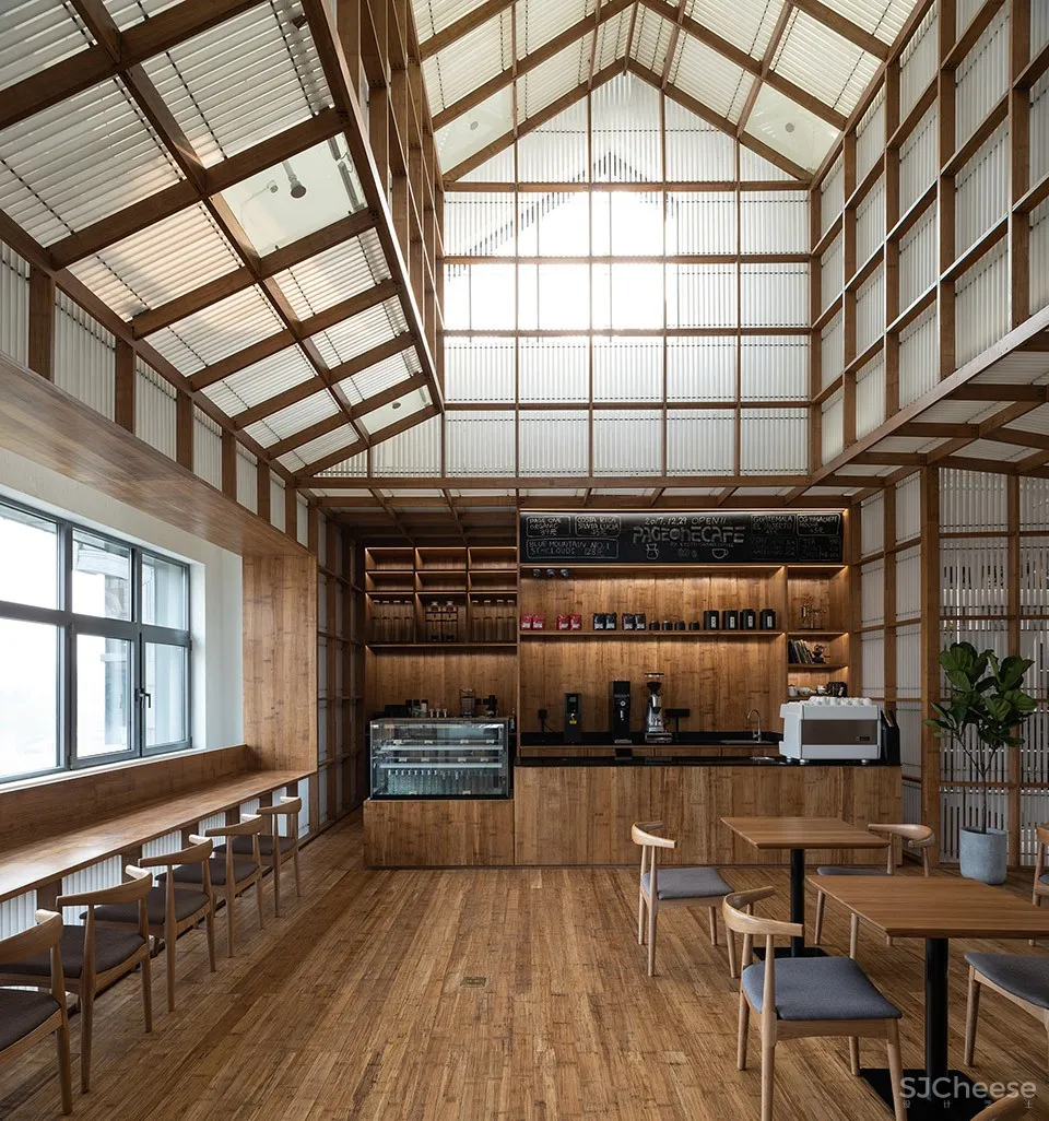 以“街巷”概念延续城市视角与空间体验,Page One 北京坊书店 直向建筑