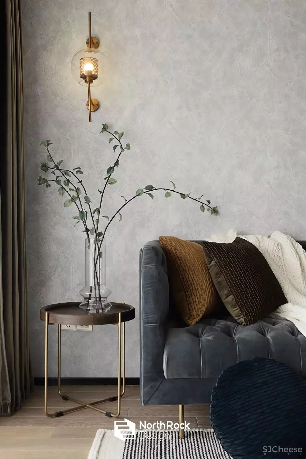 106m²南京·中建国熙台精装改造 北岩设计