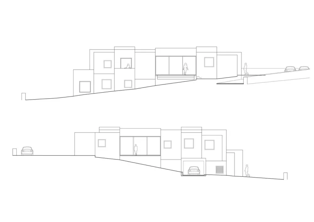 西班牙海滨，打造纯白的T 台别墅 / NOMO STUDIO