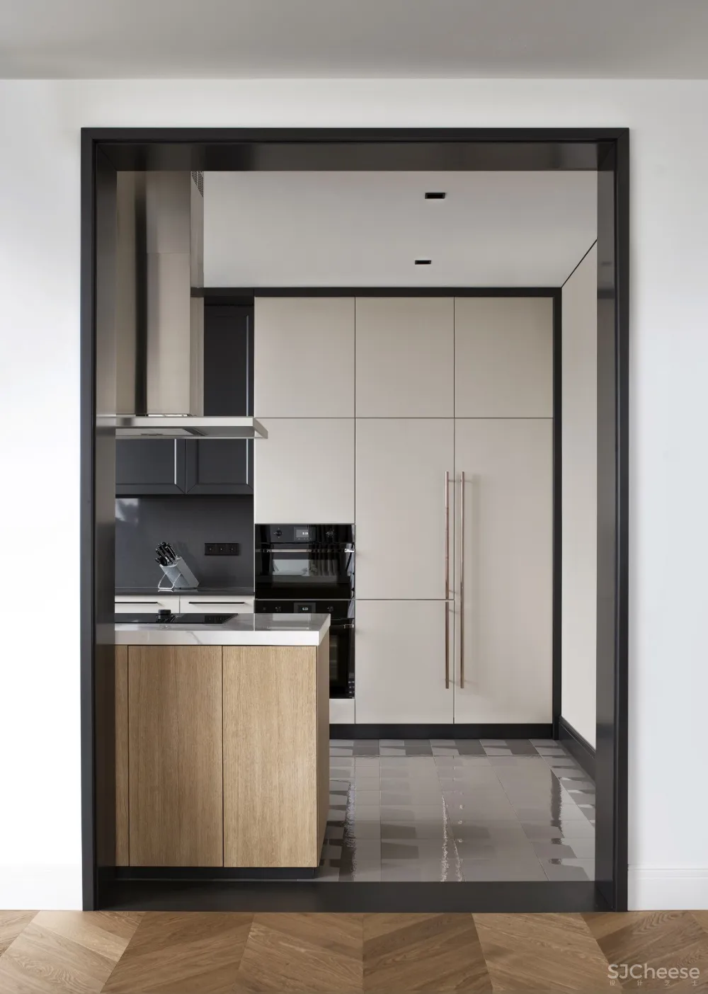 舒适主义，150m²年轻女士公寓 Balbek Bureau