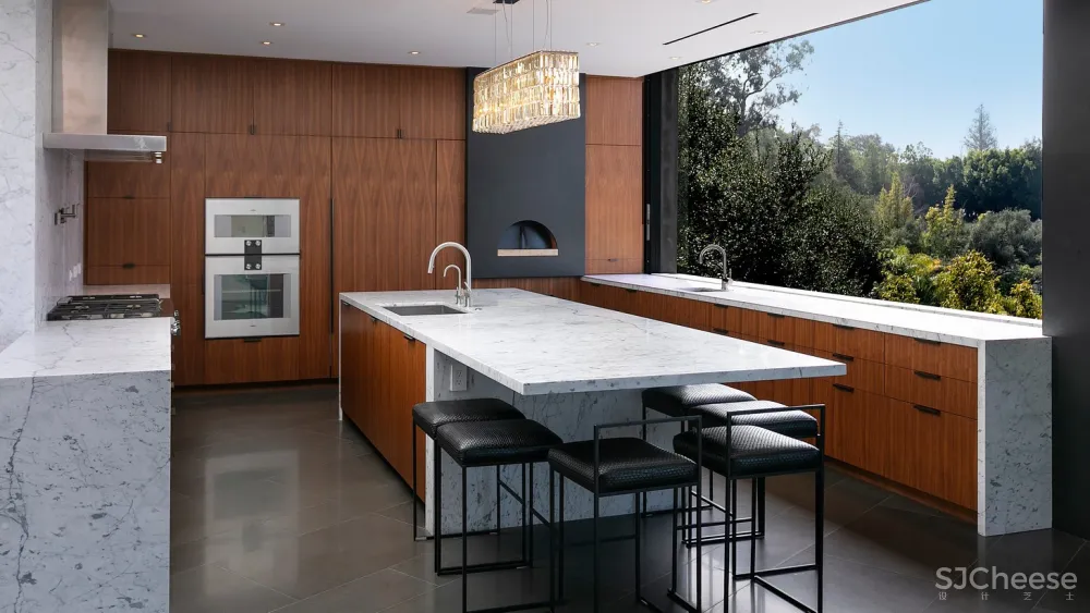 被130棵活了250年古橡树包围的现代住宅丨每天关门窗花40分钟