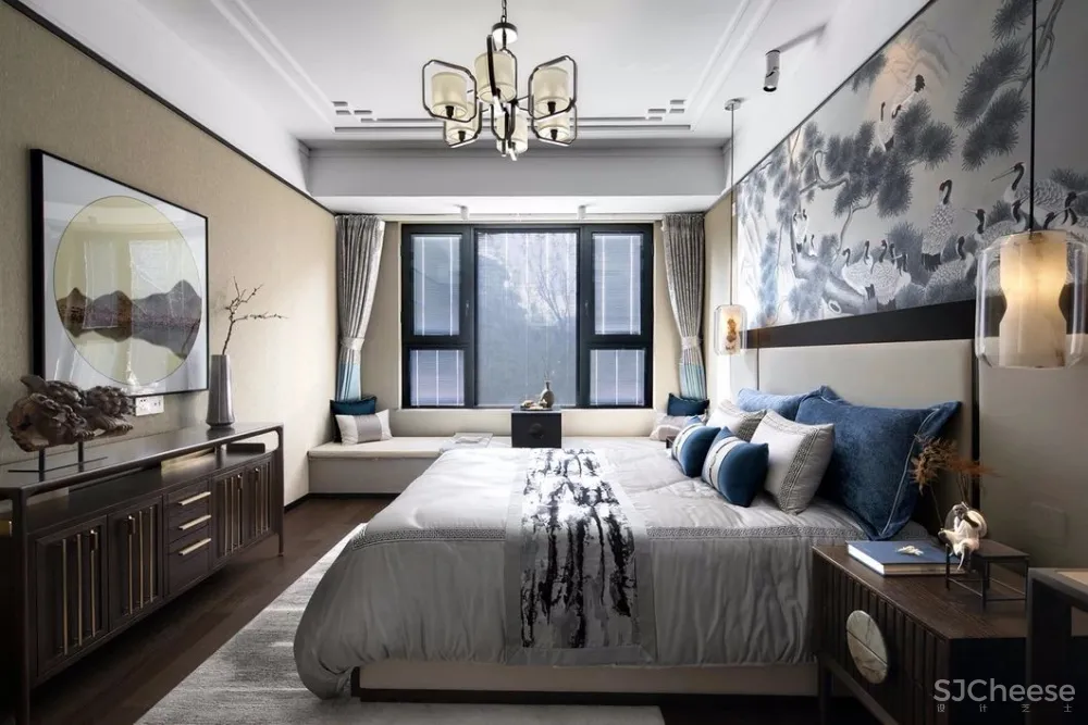 两套很赞的新中式样板间设计丨探索中国文化的源头