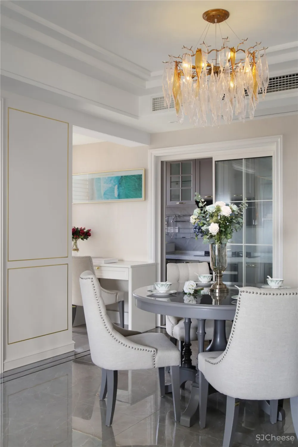 善水湾轻奢风实景 南舍空间设计