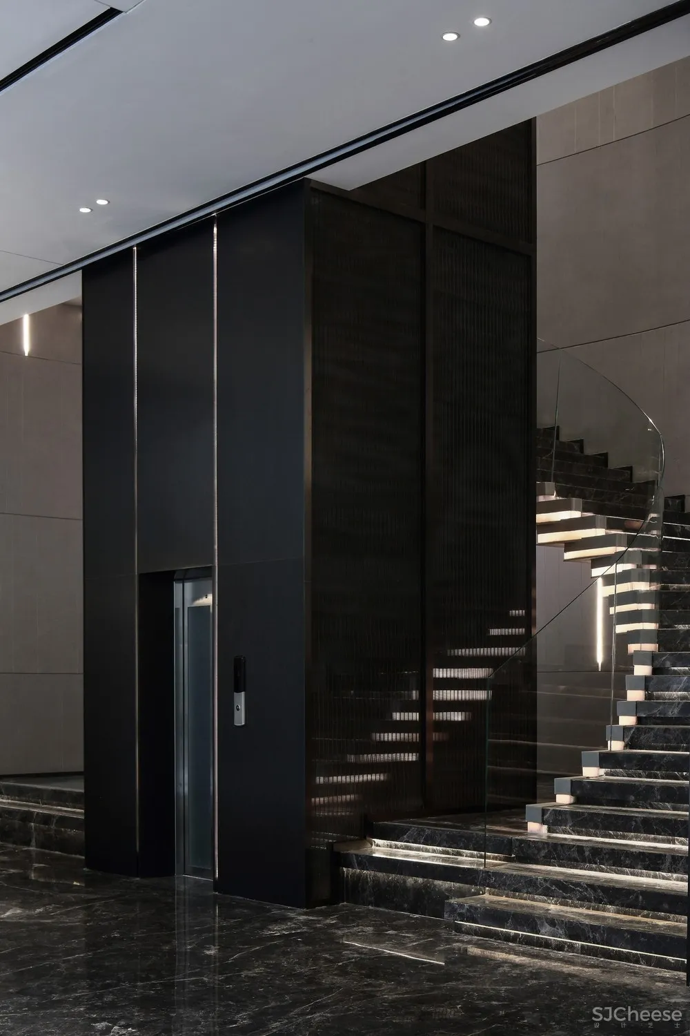 造价6500/㎡顶级售楼中心设计丨呈现出空间美感契合的精美质感