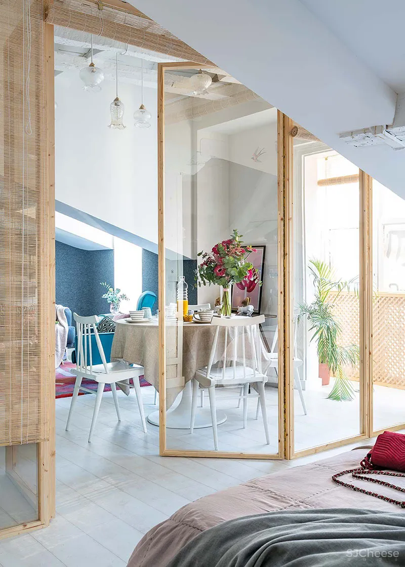 西班牙一间45平米迷人loft女孩公寓