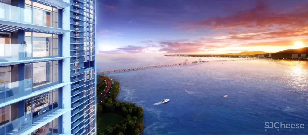 新作 | 775m² 深圳半岛城邦 270° 云海天幕超级顶复,无敌空中泳池