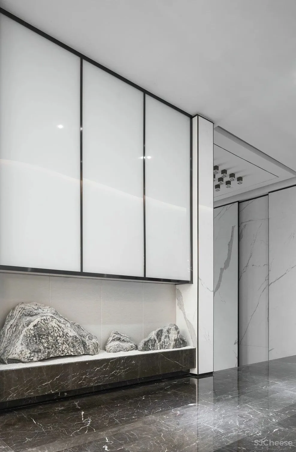 最美高级灰售楼处设计丨别具一格的水墨禅境