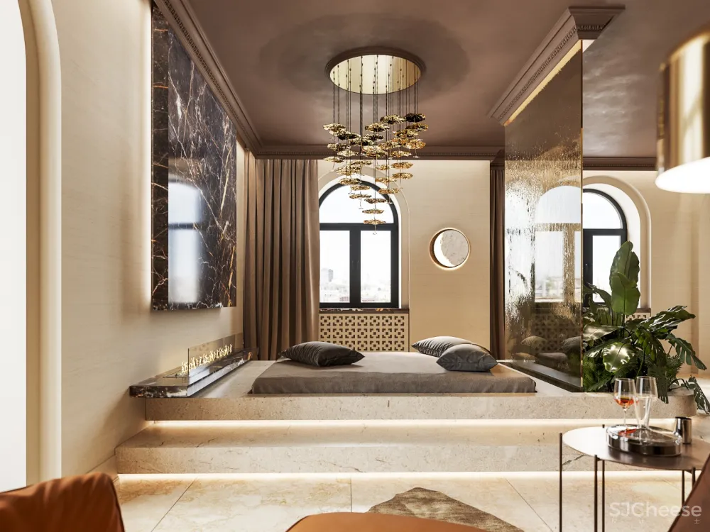 华丽优雅！被金色包裹的spa养生馆 Alena Bulataya