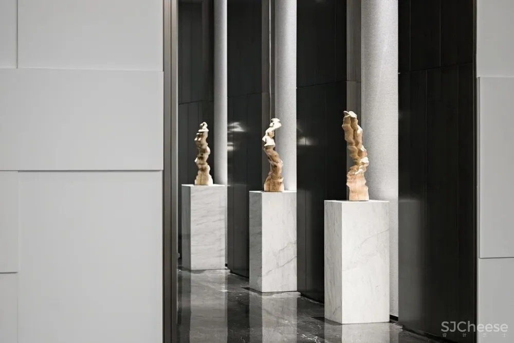 最美高级灰售楼处设计丨别具一格的水墨禅境