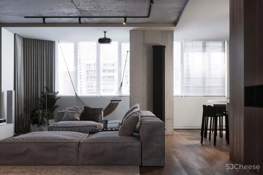 莫斯科117m²年轻女孩的现代风公寓 Geometrium