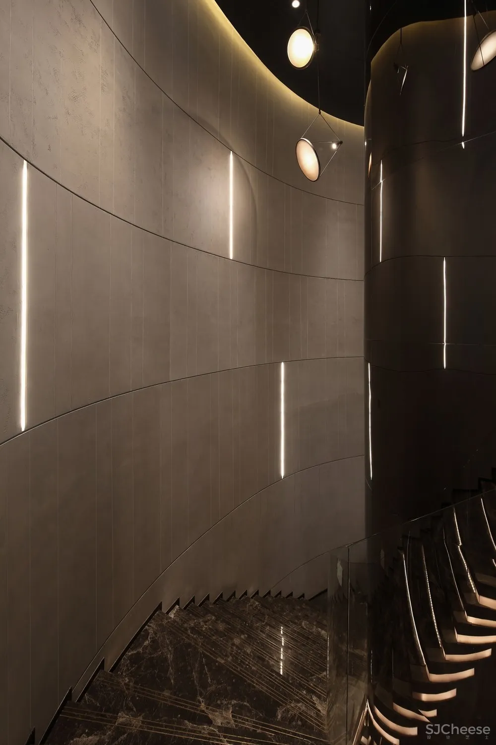 造价6500/㎡顶级售楼中心设计丨呈现出空间美感契合的精美质感