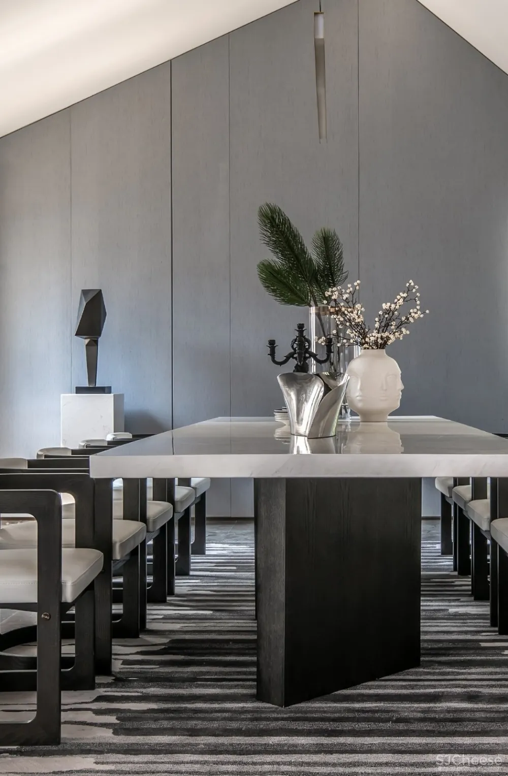 集艾设计 LSD联袂新作 1000㎡ 纯粹主义 顶级豪宅设计落地方案