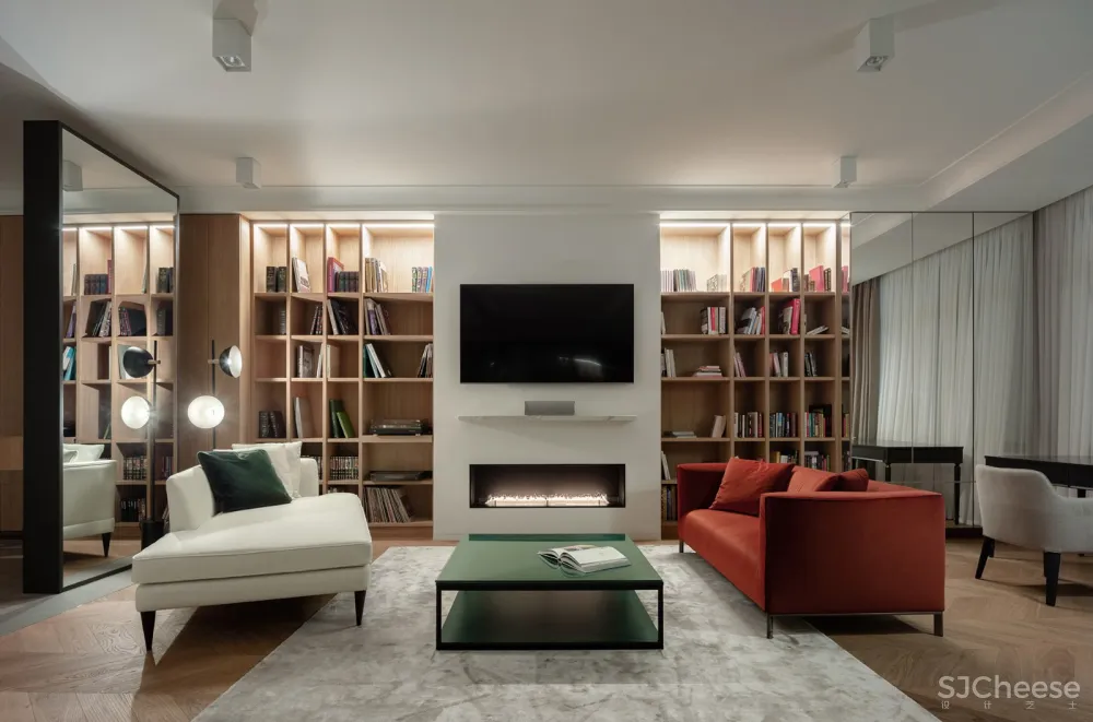 舒适主义，150m²年轻女士公寓 Balbek Bureau