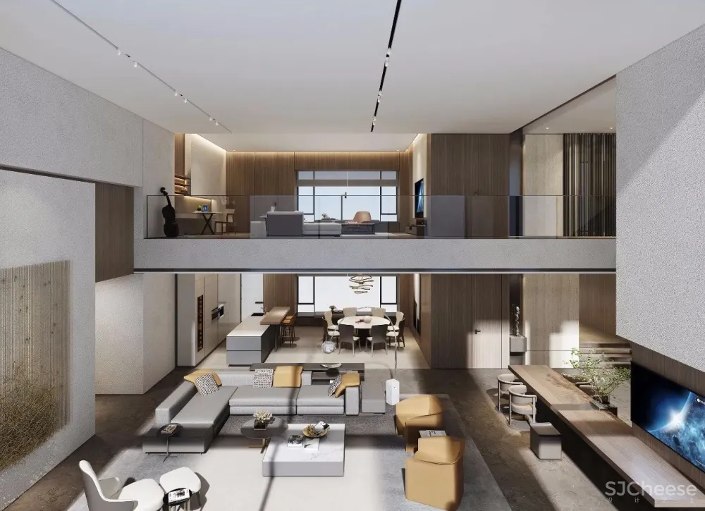 新作 | 775m² 深圳半岛城邦 270° 云海天幕超级顶复,无敌空中泳池