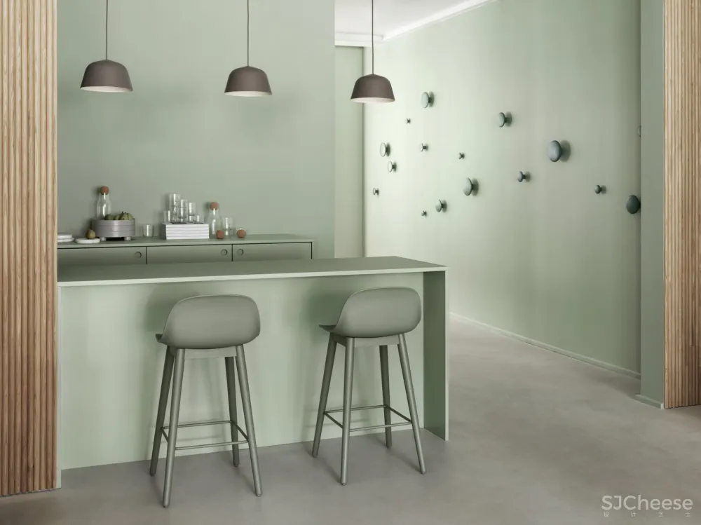 柔和色彩方案解决空间拥挤，哥本哈根北欧风办公设计 Muuto