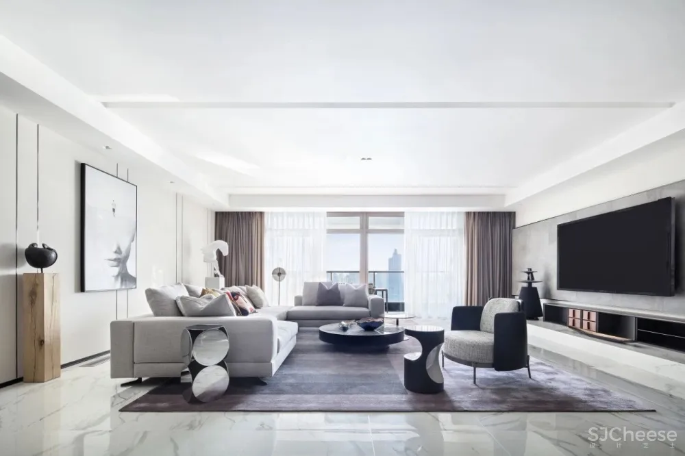 新作 | 430m² 上海汤臣一品大平层,黄浦江畔的无敌江景奢宅
