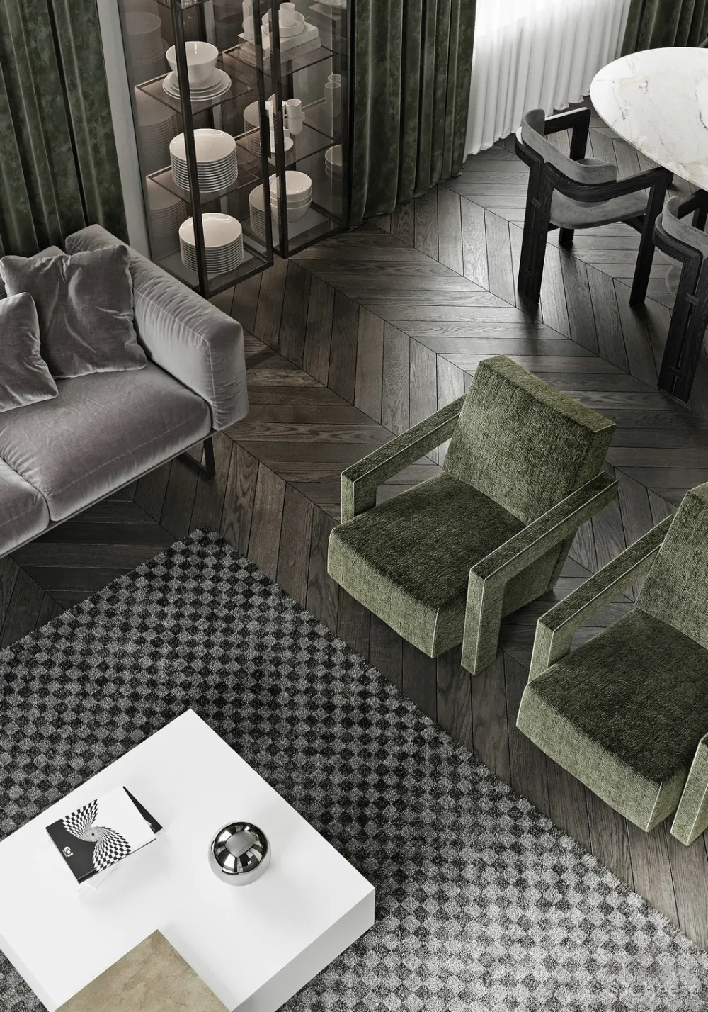 TOL'KO interiors 新作 | 高级灰+大理石