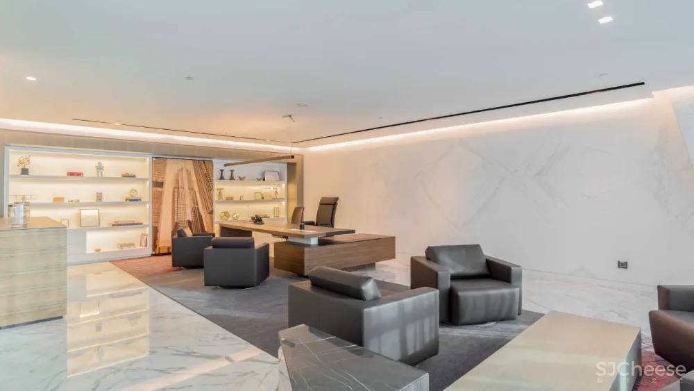 迪拜 3500m² 顶层复式,售价 2.5 亿丨竟是这种简约范儿