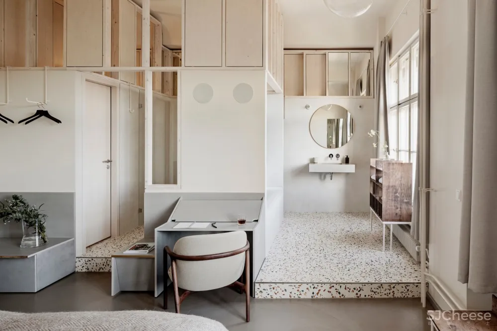 历史元素与未来功能之间创造视觉张力,柏林酒店改造 Jonathan Tuckey Design